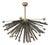 Vintage Italian Murano Glass Sputnik Semi-Flush Mount Chandelier, 1980's. For Sale