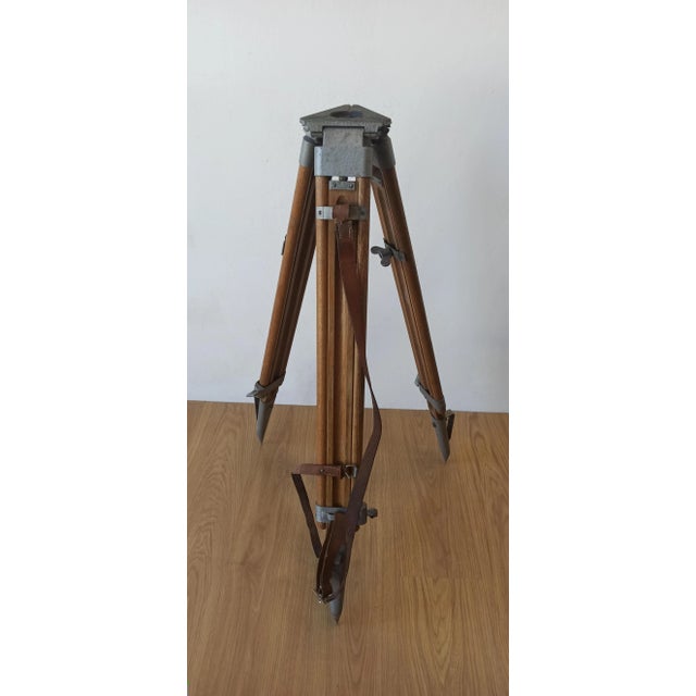 Wood Industrial Style Tripod, 1970s For Sale - Image 7 of 10