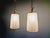 Mid-Century Pendant Lights in Brass and Clear Crackled Glass, 1950s, Set of 2 For Sale - Image 13 of 16