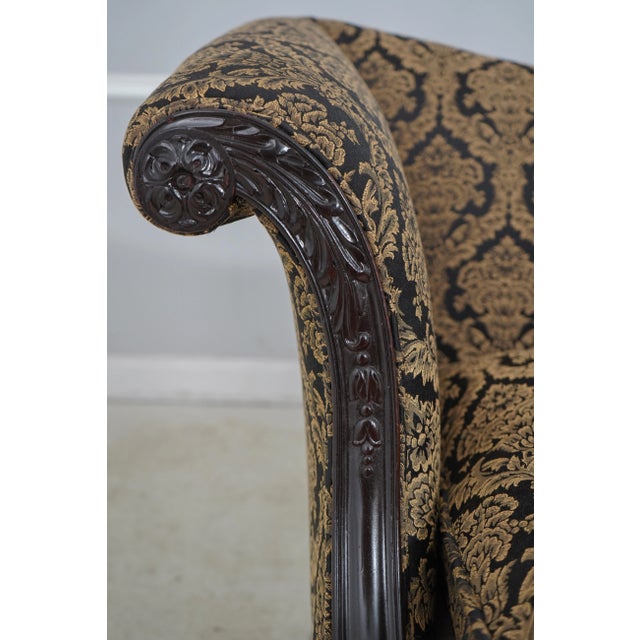 Chippendale Antique Chippendale Camelback Sofa W. New Upholstery For Sale - Image 3 of 12