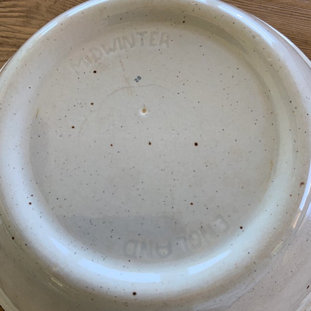 Midwinter 1970s Midwinter Pottery Sun Pattern Serving Bowl Designed by Eve Midwinter, Made in England For Sale - Image 4 of 5