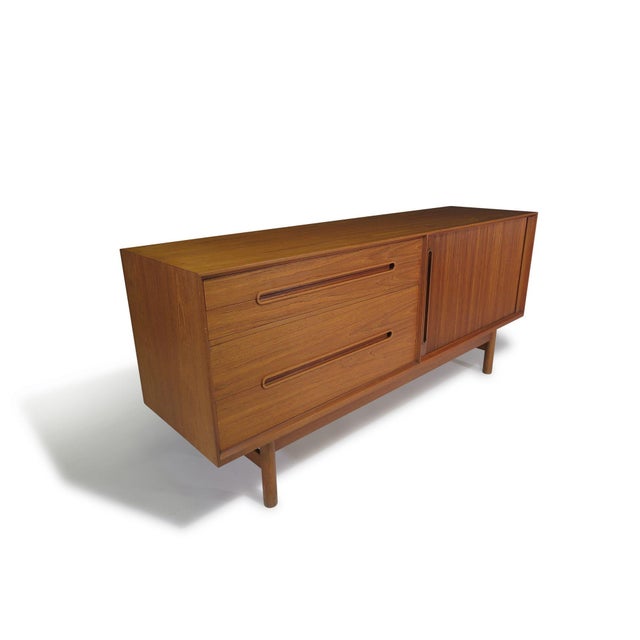 Wood Nils Jonsson Mid-Century Modern Teak Credenza for Hugo Troeds, C. 1960, Attributed For Sale - Image 7 of 12