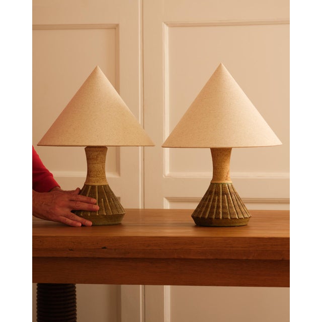 Vintage Table Lamps by Chirs Haskevm, Denmark, 1960s, Set of 2 For Sale - Image 6 of 9