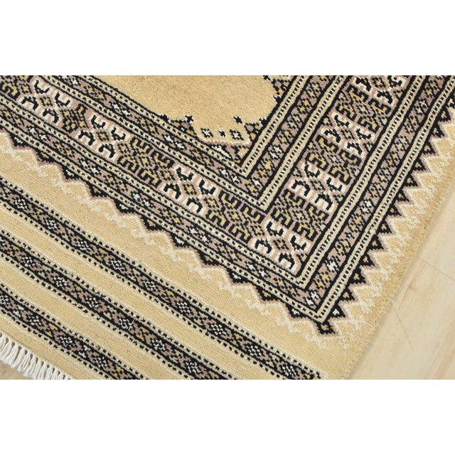 Bokhara Runner 2’7” X 7’11” Beige Wool Tribal Hand-Knotted Oriental Rug For Sale - Image 4 of 13