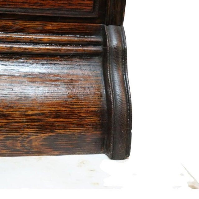 Arts & Crafts Camden Cabinet Co. Oak 5-Stack & 4-Drawer Barrister Bookcase C1920 For Sale - Image 11 of 14