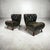 A striking and rare pair of Danish lounge chairs dating from the 1940s, embodying the sculptural elegance and exceptional...