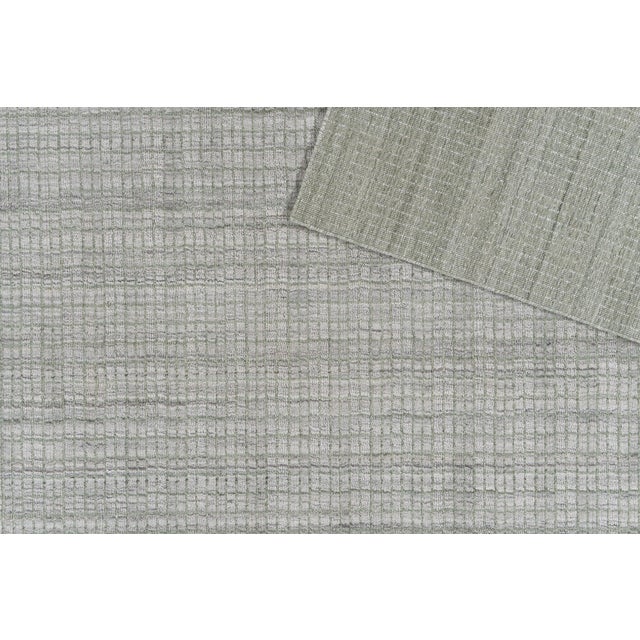 2020s Tartan Green Indoor Outdoor Hand Loomed Polyester Rug, 8' X 10' For Sale - Image 5 of 10