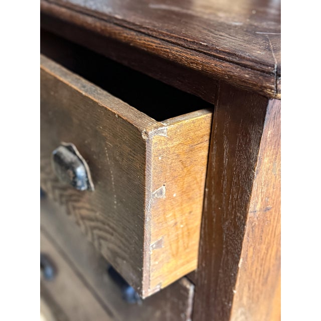Wood Late 19th Century French Oak Shop Counter For Sale - Image 7 of 7