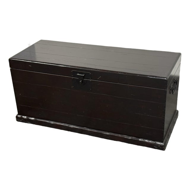 Pottery Barn Emmett Zen Brown Trunk/Coffee Table For Sale
