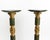 Mid 20th Century Italian Empire Style Gilt-Bronze / Green Marble Pedestals For Sale - Image 5 of 11