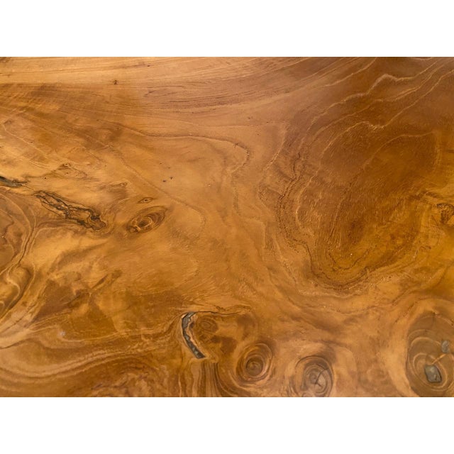 Andrianna Shamaris Mid Century Style Round Coffee Table For Sale - Image 10 of 18