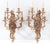 Pair of French Louis XV Style Five-Light Gilt Brass Sconces For Sale - Image 9 of 9
