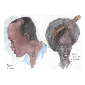 Ivy Attwell African Portraits Double Sided Watercolor