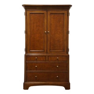 Thomasville Cinnamon Hill Collection Solid Cherry Contemporary Traditional Style 44" Tv Media Armoire 42711-330 For Sale
