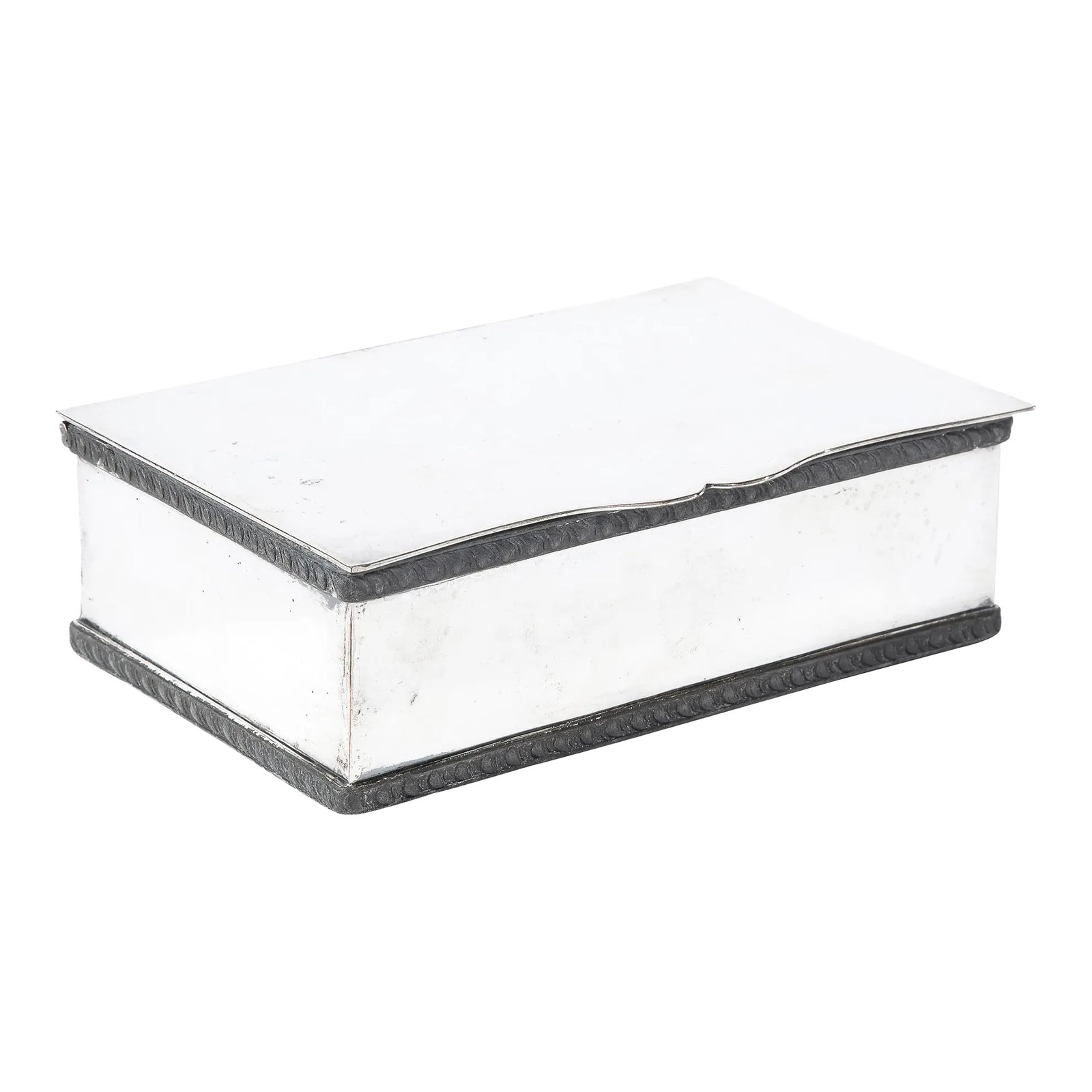 1940s MidCentury Modern Silver Plated Accessory Box Chairish