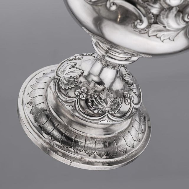 Mid 19th Century Antique Indian Colonial Silver Trophy Cup, 1860s For Sale - Image 5 of 18