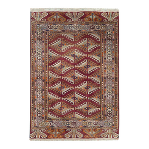 Galerie Shabab Collection Mid-20th Century Central Asian Tekke Throw Rug