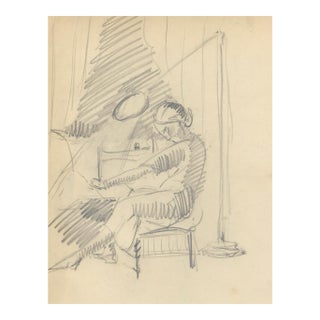 1940s Grace Spongberg Seamstress Drawing For Sale