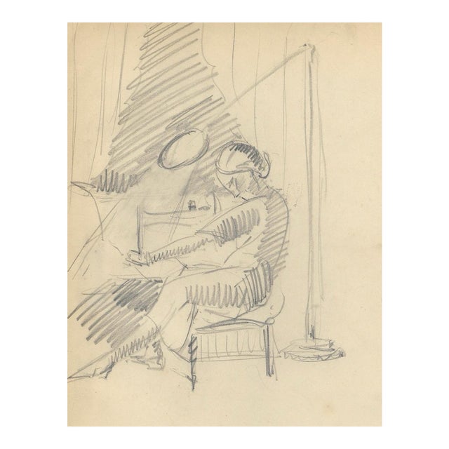 1940s Grace Spongberg Seamstress Drawing For Sale