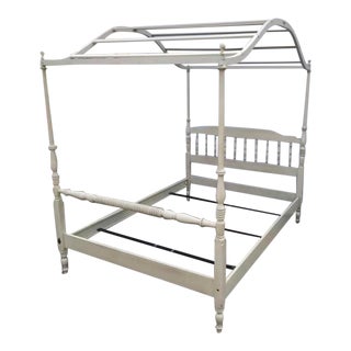 Vintage Full Size Ethan Allen Canopy Bed For Sale