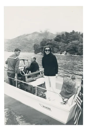 Jackie Kennedy on Board, 1970s, Photograph