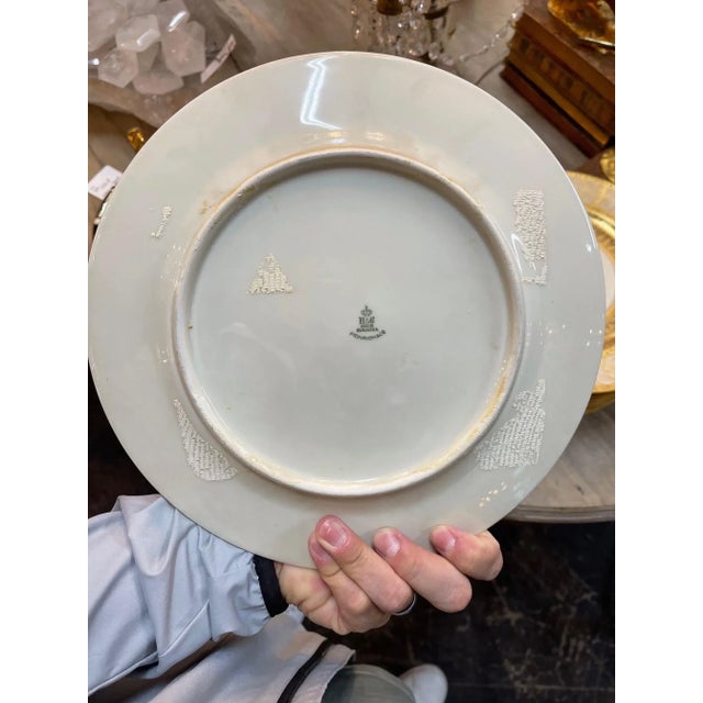 Bavarian China Gold Encrusted Dinner Plates - Set of 10 For Sale In Dallas - Image 6 of 9