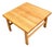 1960s Mid Century Danish Modern Side Coffee Table End Square Solid White Oak Wood MCM For Sale