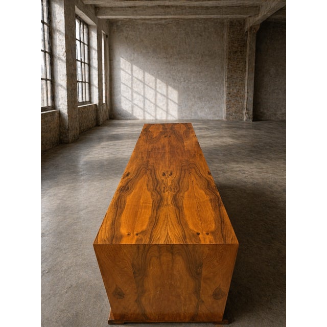 Art Deco Walnut Sideboard, 1940s, Central Europe For Sale - Image 11 of 14