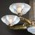 Art Deco Brass Petitot Chandelier W/ Glass Rods & Opalescent Glass Shades For Sale - Image 15 of 18