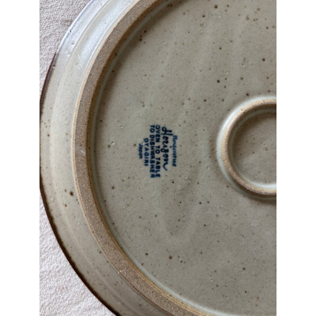 1970s Otagiri Horizon Stoneware Dinner Plates- Set of 6 For Sale In Los Angeles - Image 6 of 6