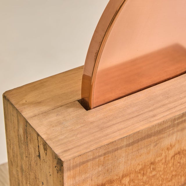Vintage Italian Wood + Copper Square Sculpture by Banci Firenze For Sale - Image 13 of 13
