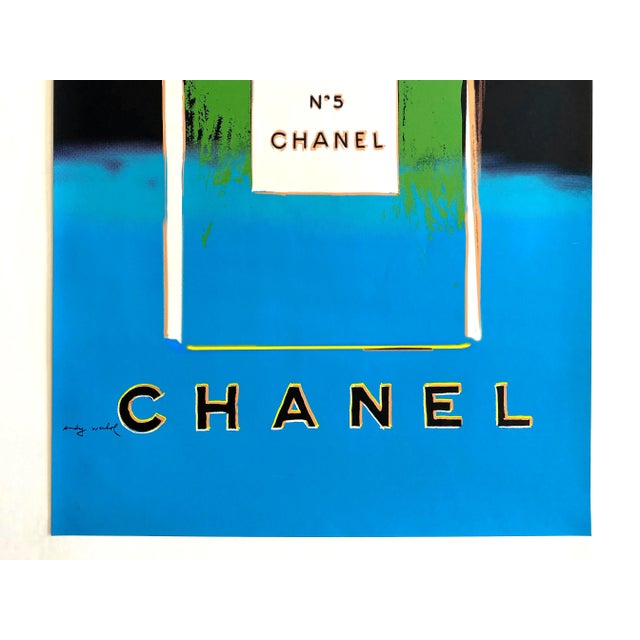 Contemporary Andy Warhol Vintage 1997 Fine Art Silkscreen Print Large Pop Art Poster " Chanel No. 5 " 1985 For Sale - Image 3 of 13