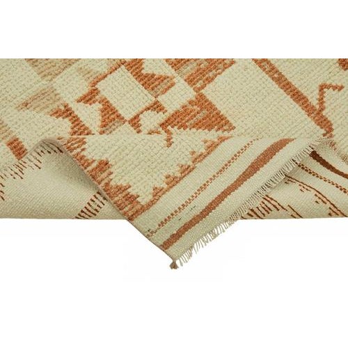 Beige Bohemian Runner Rug For Sale - Image 6 of 7