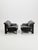 Mid-Century Modern Vintage German Brutalist Lounge Sofa by Rolf Benz for Musterring, 1990s, Set of 2 For Sale - Image 3 of 12