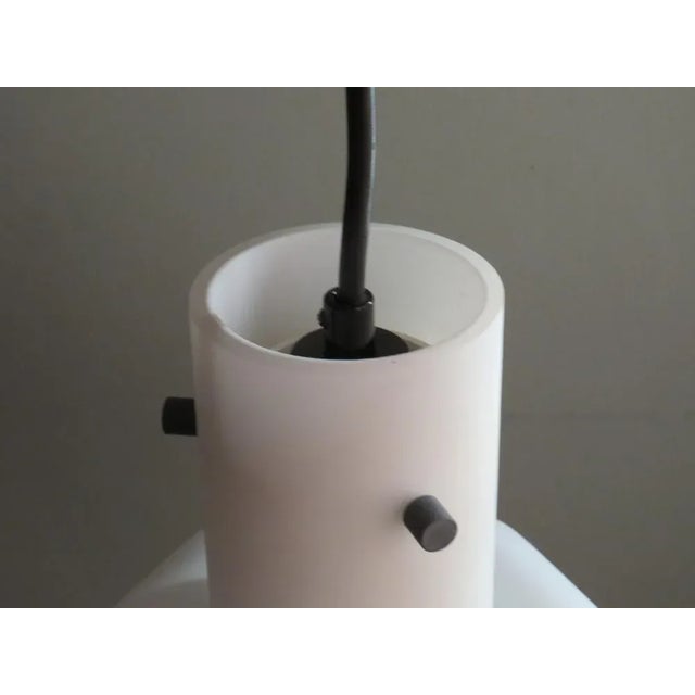 White White Opaline Hanging Lamp from Glashütte Limburg, Germany, 1960s For Sale - Image 8 of 17