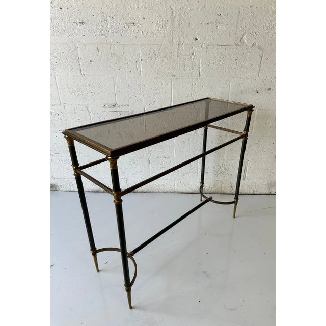 Maison Charles Neoclassical Bronze 2 patina Console For Sale - Image 12 of 12
