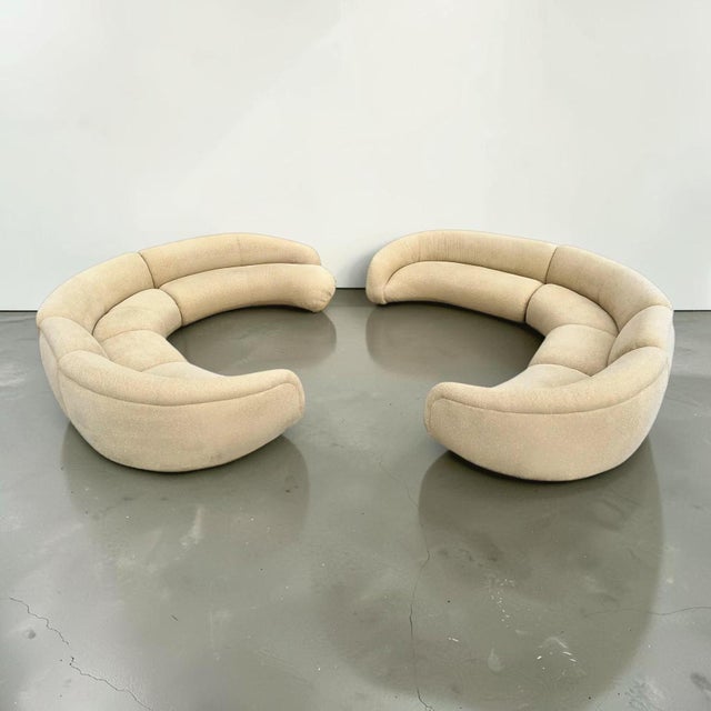 Textile Vladimir Kagan for Weiman Modular Sectional Sofa - a Pair For Sale - Image 7 of 14