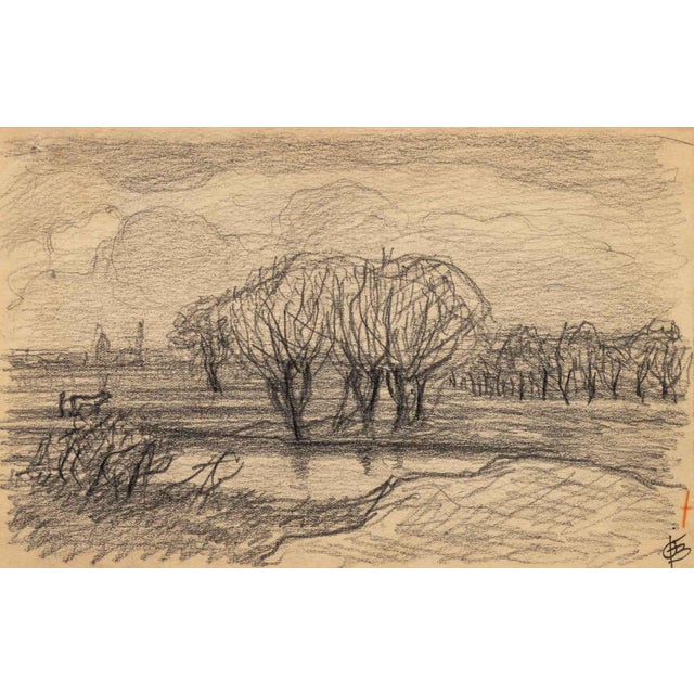 Oscar F. Bluemner Landscapes Graphite, 1910, 2 For Sale - Image 4 of 13
