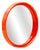 French Space Age Orange Wall Mirror from Gilac, 1970s For Sale