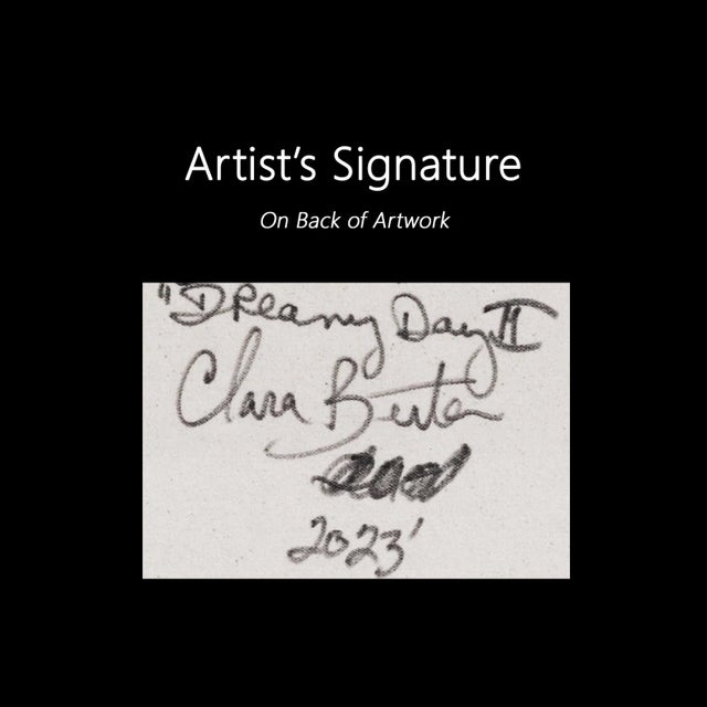 "Dreamy Day Ii" Original Artwork by Clara Berta For Sale - Image 9 of 10