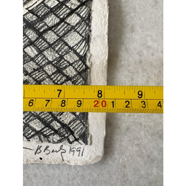 Barbara Beck Abstract Painting and Graphite on Paper. Signed/Dated Beck’s work is inspired by artist such as Helen...