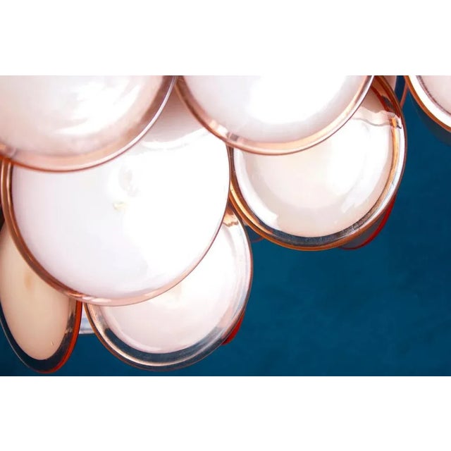 Murano Disc Chandelier from Vistosi, 1970s For Sale - Image 6 of 12