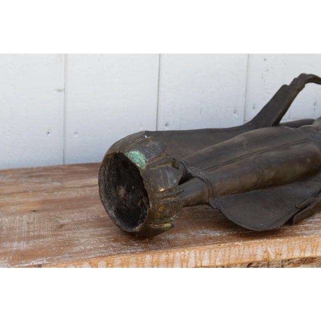 Tall Antique Bronze Thai Buddha For Sale - Image 10 of 12