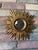 Vintage 1970s French Gilded 13.5" Sunburst Wall Mirror For Sale - Image 15 of 18