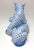 Art Nouveau Herend Porcelain Lion Cubs Playing Figurine Blue Fishnet For Sale - Image 3 of 6