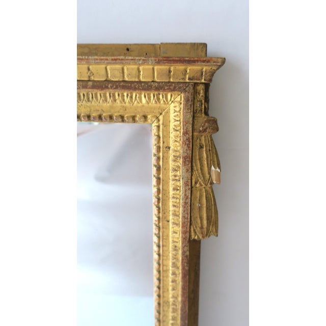 Gold Giltwood Wall Mirror, Neoclassical Design Style, Circa Late-19th Century For Sale In New York - Image 6 of 9