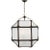 Suzanne Kasler for Visual Comfort Signature Morris Medium Lantern in Antique Zinc with Frosted Glass For Sale
