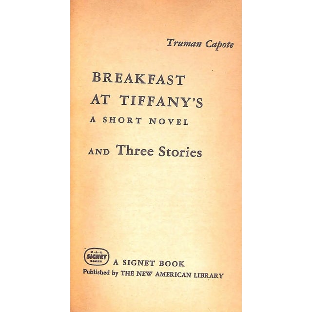 CAPOTE, Truman [127] pp. Signet Book/ New American Library 1961 Fourth Printing 7" x 4 1/4"