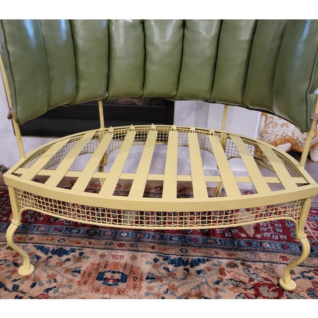 1950s Extremely Rare 1950s Wrought Iron Gaden Tub Chair Attributed to Russell Woodard (Designer) For Sale - Image 5 of 7