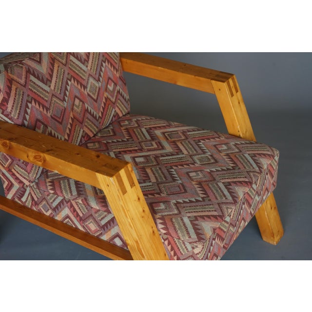 Dutch Pine Armchair, 1970s For Sale - Image 11 of 14
